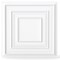 Drop Ceiling Tiles 24" x 24" PVC Ceiling Panels with 3D Decorative Patterns 12-Pack-White